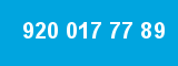 920 017 77 89